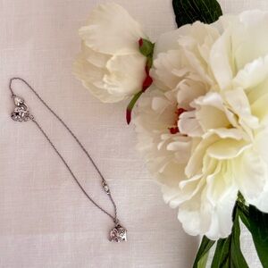 Silver Elephant Pendant Bracelet